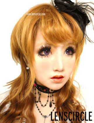 crystal purple circle lenses